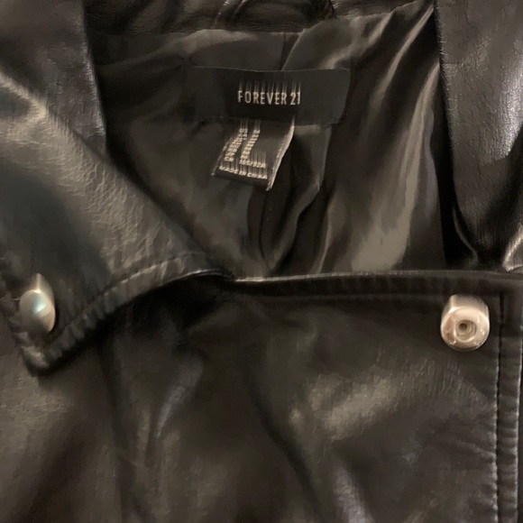 Faux Leather Moto Jacket - Picture 2 of 6